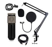 Micrófono Kit Condensador Computadora Micrófono Cardioide para PodcastYouTube Grabación de Video Stream Music Voice Over