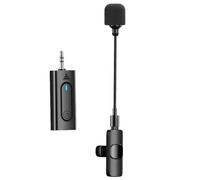 Micrófono Lavalier inalámbrico de 2,4 G, 3,5 mm, altavoz portátil de mano con reducción de ruido, megáfono de solapa, conferencia, enseñanza universal