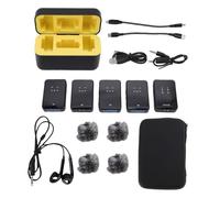 Micrófono Lavalier Inalámbrico Pequeño, Excelente Cancelación de Ruido, Señal Estable para Streaming en Vivo, Reuniones Virtuales, Grabación de Entrevistas, Grabación de Vídeos, Clases, Entrevistas