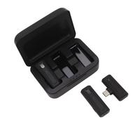 Micrófono Lavalier Inalámbrico Profesional, 1 Remolque 2 Plug and Play, Mini Micrófono de Solapa para Grabación Clara, Reducción de Ruido, Amplia Compatibilidad