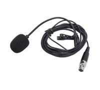 Micrófono Lavalier Omnidireccional Conjunto Completo con Parabrisas para Grabación de Vídeo Podcasting, ABS+Metal, Plug and Play