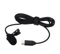 Micrófono Lavalier USB C para Insta360 One RS, Condensador Omnidireccional Tipo C Micrófono de Solapa con Clip Cancelación de Ruido para Grabación de Video, Cable de 1,5 M