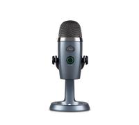 Micrófono Logitech G Yeti Nano USB cardioide y omnidireccional gris con mute