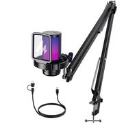 Micrófono Maono DGM20S USB cardioide con iluminación RGB y reducción de ruido