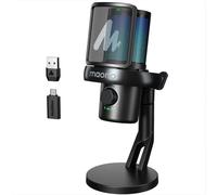 Micrófono Maono DM40 Pro USB inalámbrico cardioide con iluminación RGB IA