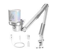 Micrófono Maono DM40 S Pro USB omnidireccional con AI y brazo articulado
