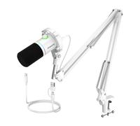 Micrófono Maono PD200XS USB XLR cardioide con iluminación RGB y control táctil