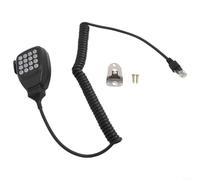 Micrófono MC-59 para Kenwood TM-271A TM-281A TM-471A TM-D710A TM-V71A, repuesto con para Rj-45 8 pines, reducción de ruido, entrada DTMF, tecla PTT, ángulo de agarre de 45°, cable de 5 pies, negro