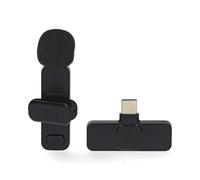 Micrófono Nedis MICW110BK USB-C omnidireccional inalámbrico con batería recargable