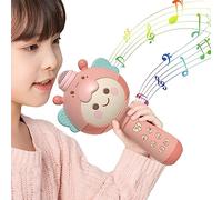 Micrófono para Cantar, Micrófono Inalámbrico para Eles, Micrófono de Altavoz de Dibujos Animados Portátiles, Juego de aprendizaje temprano, Haciendo que Parece Jugar el Juguete Cantando