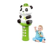 Micrófono para cantar niños, micrófono inalámbrico para niños, Máquina de karaoke de dibujos animados Panda Mic, Juego interactivo de aprendizaje temprano, fingir tocar música cantando juguete para ni