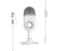 Micrófono Para Condensador USB Simorr WAVE U1 Con Soporte De Mesa Y Entrada Jack