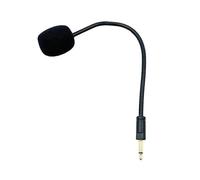 Micrófono para juegos compatible con Razer Kraken V3 Pro Hyper Sense, 19 cm, desmontable y ajustable, negro con protector antiviento de espuma.