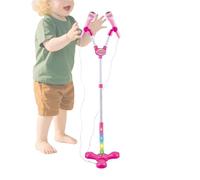 Micrófono para Niños con Soporte Juguete De Karaoke con Luces De Colores