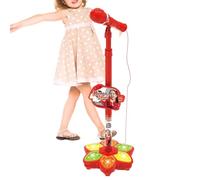 Micrófono para niños con soporte - Mini máquina de karaoke portátil para niños | Micrófono Canto BlúBluetooth Juguete Regalo Niñas con Luz LED | Casa Viaje de Cumpleaños y Celebración