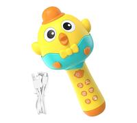 Micrófono para Niños Reproductor Musical 2 en 1 con Forma de Gallina