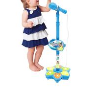Micrófono para Niños, Soporte De Altura Ajustable De 100 Cm, Juguete De Karaoke Inalámbrico | El del ABS Enciende para Arriba El Reproductor De Música De 380g Que Canta La Máquina P