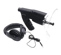 Micrófono parabólico monocular, dispositivo auditivo monocular X8 veces de larga distancia, amplificador de sonido monocular de aumento de hasta 300 pies, para actividades al aire libre y familia E