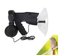 Micrófono parabólico monocular, dispositivo auditivo monocular X8 veces de larga distancia, amplificador de sonido monocular de aumento de hasta 300 pies, observación de la naturaleza