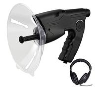 Micrófono parabólico monocular, monocular X8 veces larga distancia, amplificador de sonido monocular de 300 pies, para actividades al aire libre y familia E