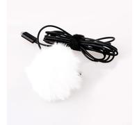 Micrófono Parabrisas Muff 5-10mm Cubierta de espuma de doble capa para grabadora DSLR Reducción de ruido al aire libre Negro (blanco)