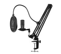 Phoenix Streamcast Pro U Micrófono Streaming Cardioide con Brazo Extensible