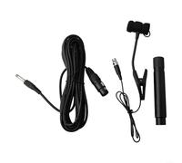 Micrófono Pickup para saxofón, violín, guitarra eléctrica, 3 pines, 4 pines, diseño de clip, grabación de sonido omnidireccional, reproducción clara, incluye funda de transporte para espectáculos en