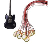 Micrófono piezoeléctrico - Sensor de activación de contacto de 35 mm 15 piezas | Kit de pastilla acústica Summer Sounder | para guitarra, violín, banjo, tambor, bajo, instrumento clásico, amplificador