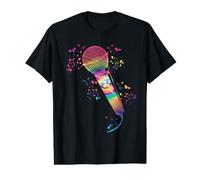 Micrófono Poesía Slam Podcast Colorsplash Cantante Camiseta gráfica económica