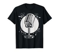Micrófono Poesía Slam Podcast Colorsplash Cantante Camiseta gráfica económica
