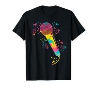 Micrófono Poesía Slam Podcast Colorsplash Cantante Camiseta gráfica económica