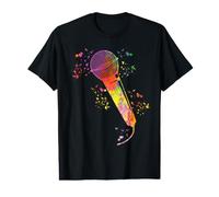 Micrófono Poesía Slam Podcast Colorsplash Cantante Camiseta gráfica económica