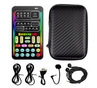 Micrófono portátil de mano con cambiador de voz con sonido multifuncional, máquina de efectos de voz, mini dispositivo para teléfono móvil, PC, portátiles, PS4, Xbox One, juegos