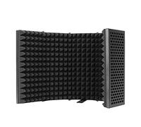 Micrófono portátil de mesa absorbente de sonido, filtro de reflexión de espuma, equipo insonorizado para grabación de audio, 5 paneles
