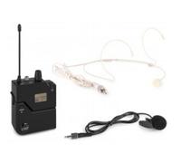 Micrófono Power Dynamics 632BP inalámbrico UHF con petaca y sistema IR