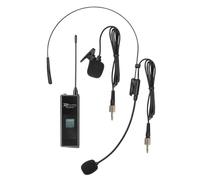 Power Dynamics PD520BP Micrófono de Cuerpo con Auriculares inalámbricos y micrófonos de Solapa para la Serie PD52, 100 Canales UHF, batería Recargable, indicador de bajo Consumo, Pack de Bolsillo.