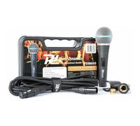 Micrófono Power Dynamics PDM660 XLR cardioide con filtro antipop y soporte