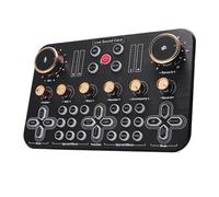 Micrófono profesional de 48V, tarjeta sonido en vivo DJ16, mezclador Audio transmisión for teléfono móvil, equipo canto K600 para DJs profesionales