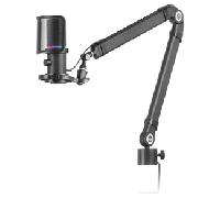 MICROFONO PROFESIONAL MARS GAMING MMICXT BLACK MICROFONO DE ESTUDIO DE ALTA DEFINICION ADC 192kHz DYNAMIC ARGB RING MMICXT
