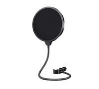 Micrófono Profesional para Blue Yeti y Otros Micrófonos - Filtro Pop de Doble Capa con Brazo Estabilizador Flexible de Cuello de Cisne de 360° - Mejora la Calidad de Grabación y Elimina Sonidos Indese