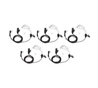 Micrófono PTT en línea para comunicación manos libres, auricular de walkie-talkie con material PU duradero para auricular de silicona suave,