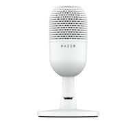 Razer Seiren V3 Mini - Micrófono USB ultracompacto - micrófono de condensador de 14mm (patrón de captación supercardioide, sensor Tap-to-Mute con indicador LED, amortiguador incorporado) Mercury