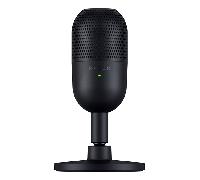 Razer Seiren V3 Mini - Micrófono USB ultracompacto - micrófono de condensador de 14mm (patrón de captación supercardioide, sensor Tap-to-Mute con indicador LED, amortiguador incorporado) Negro