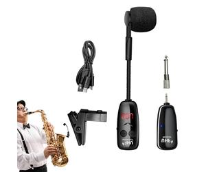 Micrófono Recogida Violín Clip En El Instrumento Amplificador De Voz Larga Duración Con Receptor Orquesta Trompeta Megáfono Condensador Para Conciertos Y Per