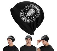 Micrófono Rock and Roll Rockabilly Cálido Gorro de Punto Moda Gorro de Gorro de otoño e Invierno al Aire Libre Gorros de Aire Libre para Adultos Unisex