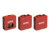 Micrófono Rode Wireless GO Gen 3 USB omnidireccional sin cable rojo oscuro