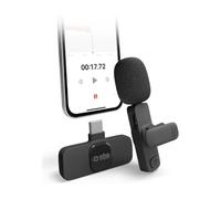 SBS Micrófono inalámbrico para Smartphone con Receptor, micrófono pequeño, con Clip, para vlog, Instagram, tiktok, Youtuber