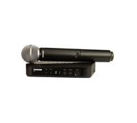 Micrófono Shure BLX24/PG58 inalámbrico mano 100 m con indicador LED y 14 h autonomía