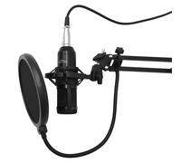 Micrófono Studio Media-Tech MT397 soporte ajustable filtro antipop universal