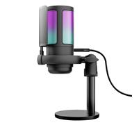 Micrófono Trust GXT 238 Auron USB cardioide con iluminación RGB y filtro antipop